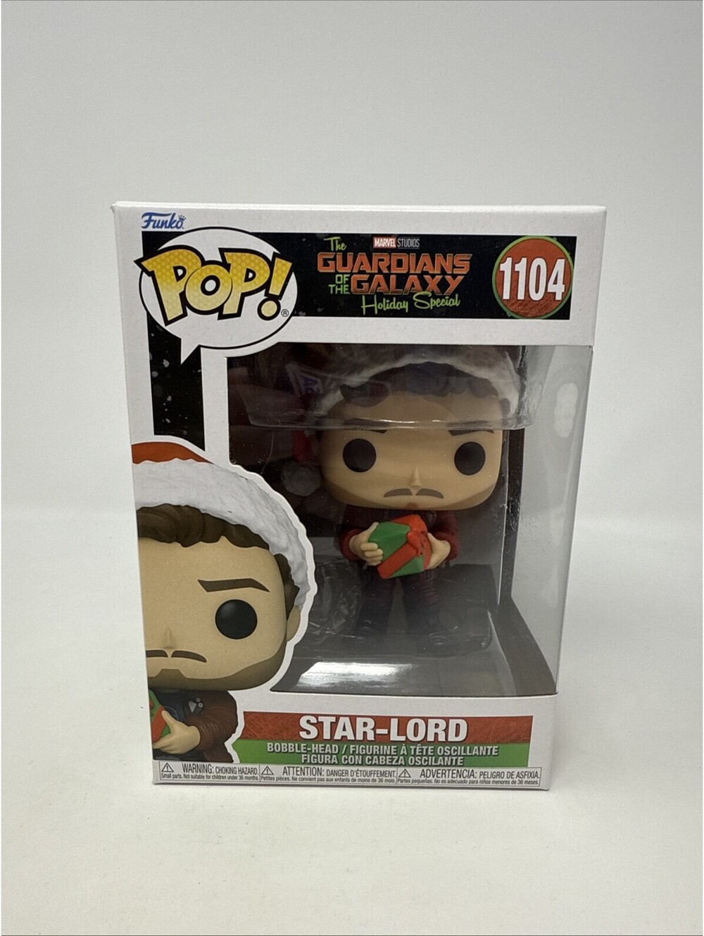 Funko Pop MARVEL HOLIDAY Guardians of the Galaxy Star-Lord #1104 NEW VAULTED